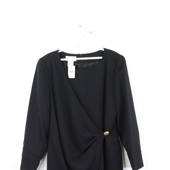 New Vintage Pappagallo Side Wrap Button Dress 10 - Picture 2 of 7